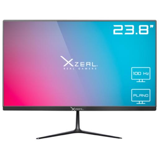 [XZEAL_XSPMG08B] MONITOR LED XZEAL 23.8" (XSPMG08B) XZT560-2, 1920*1080 FHD, VA, 100 HZ, 5MS, HDMI, VGA, VESA, NEGRO