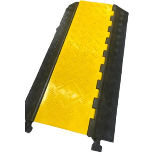 [ACCESSPRO_AC-903CV] AccessPRO Protecctor P / Cables USO RUDO / 3 Canales / Hule Reciclado / Tapa amarilla.