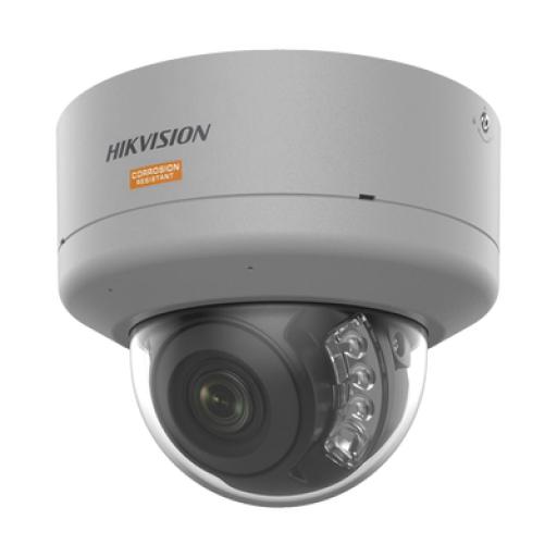 [HIKVISIONDIGITALTECHNOLOGY_DS-2XC3146G0H-LISU(PA)] Hikvision Digital Technology [Dual Light + ColorVu] Domo IP 4 Megapixel / Lente 2.8 mm / Polimero Anticorrosivo (Ideal para Zonas Costeras o Alta Salinidad) / 40 Mts IR + 40 Mts Luz Blanca / 2 Micrófonos Integrados / WDR 130 dB / IP68 / IK10 / Micro SD