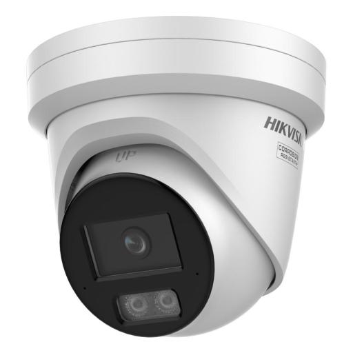 [HIKVISIONDIGITALTECHNOLOGY_DS-2CD2367G3-LI2UY] Hikvision Digital Technology [Dual Light + ColorVu] Turret IP 8 Megapixel / Lente 2.8 mm / 40 mts IR + 40 mts Luz Blanca /  Microfono Integrado / Exterior IP67 /   WDR 130 dB / Videoanaliticos (Filtro de Falsas Alarmas) / Captura Facial / ACUSEARCH