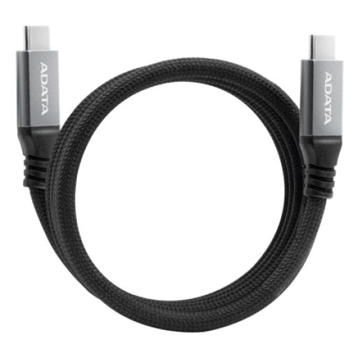 [ADATA_CACCU3-100W-100AN-BK] CABLE ADATA USB-C A USB-C 100CM NAILON 4K NEGRO (CACCU3-100W-100AN-BK)