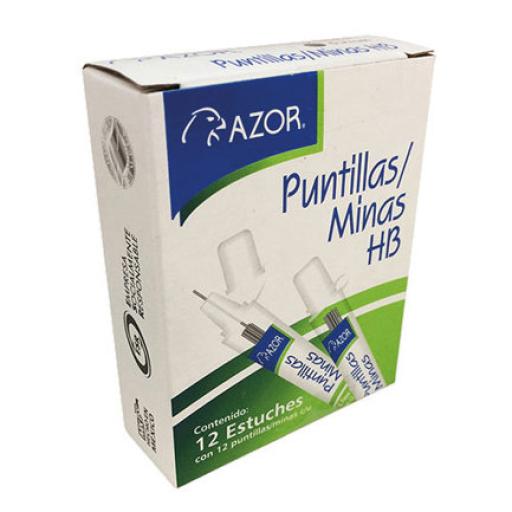 [AZOR_6405] Azor Puntillas Azor HB 0.5mm Caja C/12 Tubos C/12 Puntillas C/U