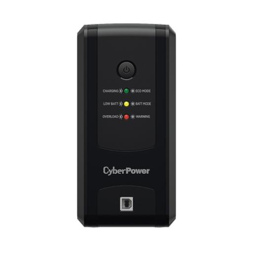[CYBERPOWER_UT-550GU] CyberPower UPS de 550 VA/275 W, Topología Línea Interactiva, Entrada 120 Vca NEMA 5-15P, y 8 Salidas NEMA 5-15R, Puerto USB, Con Regulador de Voltaje (AVR)