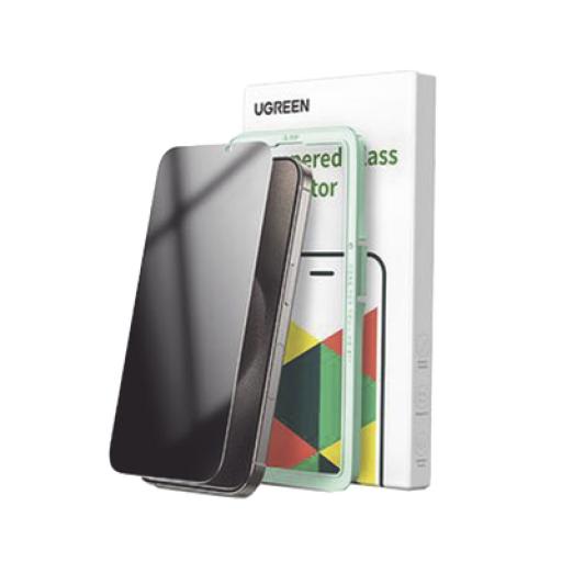 [UGREEN_45976] Ugreen Protector de pantalla UGREEN HD con marco de instalación para iPhone 16 Pro Max (paquete de 1)