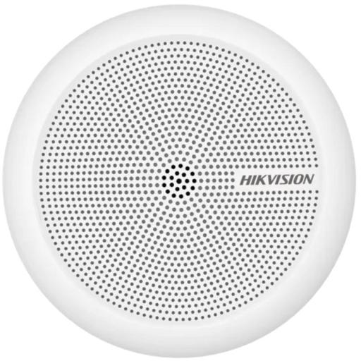 [HIKVISIONDIGITALTECHNOLOGY_DS-2FP2061] Hikvision Digital Technology Micrófono Omnidireccional (360°) / Uso en Interior / Preamplificado para CCTV / Cancelación de Ruido Ambiental / Uso en Techo - Pared - Escritorio / Alcance de 5 Metros