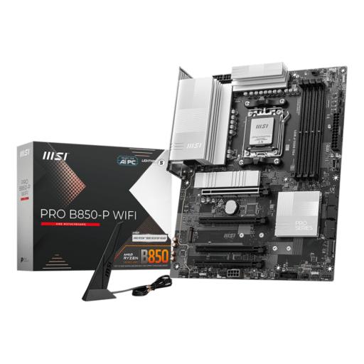 [MSI_PRO B850-P WIFI] MOTHERBOARD MSI (PRO B850-P WIFI) SOCKET AM5, 4*DDR5 8200 MHZ, HDMI, 3*M.2, ATX