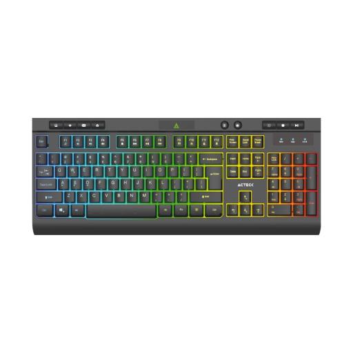 [ACTECK_AC-936743] TECLADO ALAMBRICO ACTECK (AC-936743) AUREAN PRO TA477G, MEMBRANA, 105 TECLAS, NEGRO