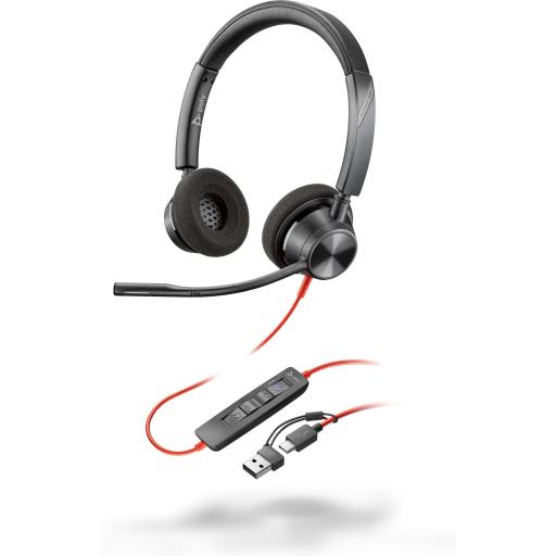 [HP_8X220AA] HP POLY BLACKWIRE 3320 STEREO MICROSOFT TEAMS CERTIFIED USB-C HEA