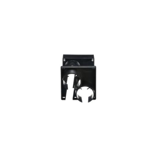 [PANDUIT_FIDT4X4LBL] Panduit Tapa con 2 Salida a Tubo Corrugado de 1.5in (38mm), Para uso con Canaletas 4X4 FiberRunner™, Color Negro