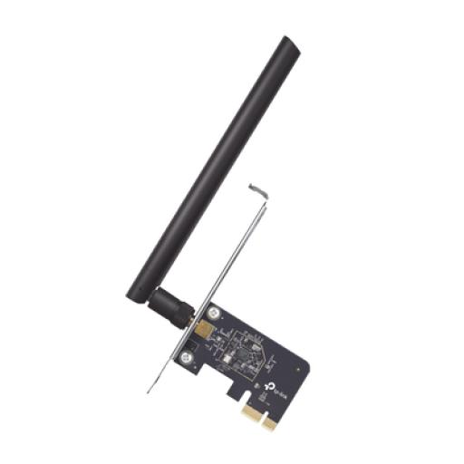 [TPLINK_ARCHER-T2E] TPLINK Adaptador  PCI inalámbrico doble banda AC 600 Mbps / Antena de alta ganancia / Tecnología MU-MUMO / Seguridad WPA3 / Soporte de perfil bajo y Altura completa