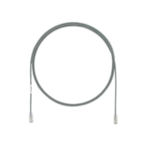 [PANDUIT_UTP28X1GY] Panduit Cable de Parcheo UTP Cat6A, CM/LSZH, Diámetro Reducido (28AWG), Color Gris, 1 ft