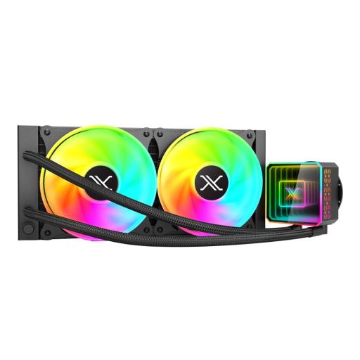 [XZEAL_XZCO412B] VENTILADOR P/CPU XZEAL (XZCO412B) XZ-412 VOSTOK, 240MM, ARGB, NEGRO, ENFRIAMIENTO LIQUIDO