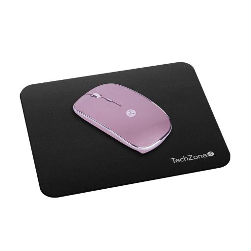[TECHZONE_TZACMOI27] TechZone PINK RECHARGEABLE SLIVE MOUSE W ITH TYPE C AND USB A NANO RECEIVER