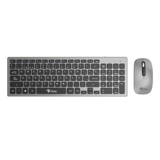 [STYLOS_STPKTM6G] Stylos KIT MOUSE Y TECLADO ALAMBRICO RECARGABLE STYLOS/ USB NANO2.4 GHZ