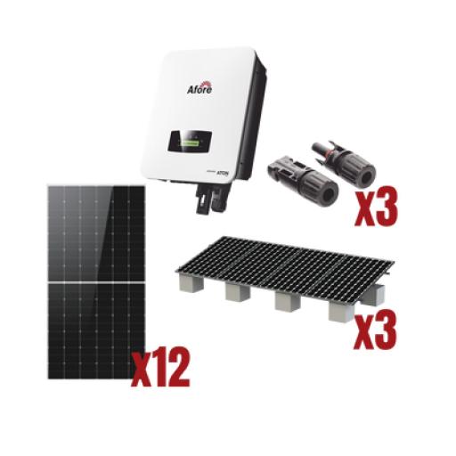 [AFORE_HNS7000TLKIT1] AFORE Kit Solar Interconexion  / 7kW  220Vca / Inversor AFORE / Montaje Incluido  