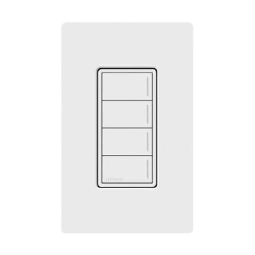 [LUTRONRADIORA3_RRSTW4BWH] LUTRON RADIORA 3 (RadioRa3) Botonera Sunnata Blanco 4 escenas para Radio RA3, programe escenas diferentes en cada botón.