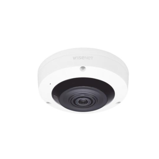 [HANWHA_XNF-8010RW] Hanwha  Fisheye IP Interior 6 Megapixel / WDR 120dB / IR 15m / PTZ Digital 8X / Video Analíticos Avanzados / Entrada y Salida de Audio y Alarma / Color Blanco