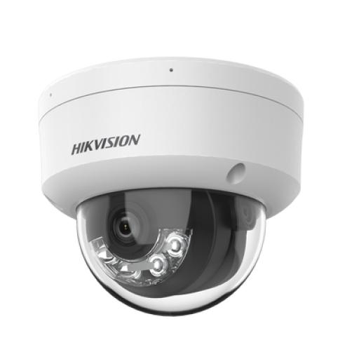 [HIKVISIONDIGITALTECHNOLOGY_DS-2CD3141G2-LIUF] Hikvision Digital Technology [Dual Light] Domo IP 4 Megapixel / Lente 2.8 mm / 30 mts IR + 30 mts Luz Blanca / Micrófono Integrado / Antivandálico IK08 / ACUSENSE Lite / Exterior IP67 / H.265 / PoE / ONVIF / Micro SD