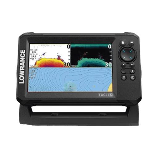 [LOWRANCE_000-16311-001] Lowrance Eagle-7 ecosonda en pantalla horizontal IPS de 7 pulgadas, incluye transductor skimmer 50/200 kHz