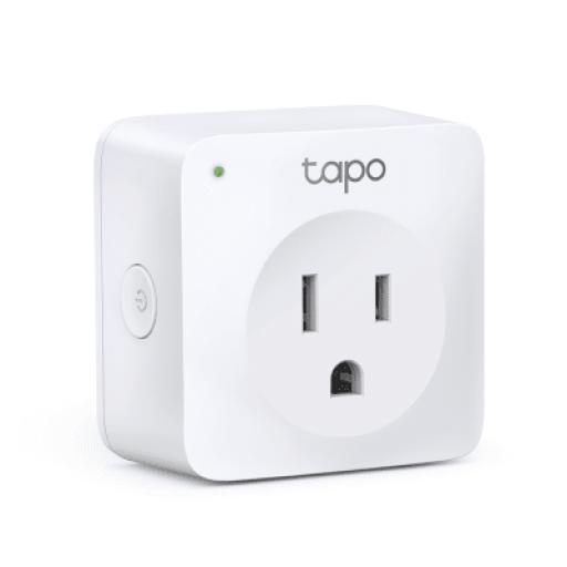 [TPLINK_TAPOP100-1P] TPLINK Mini tomacorriente inteligente Wi-Fi, 100 - 120V~, 50/60Hz, 15.0A, compatible con Amazon Alexa y Google Assistant, color blanco.