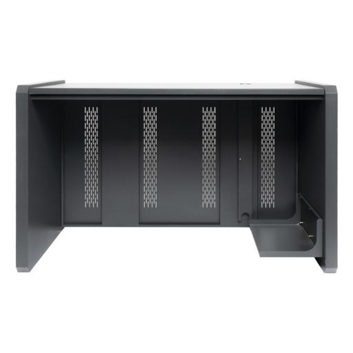 [EPCOM_DESK01/B] Epcom Estación Mobiliaria Profesional de Monitoreo y Control / Videovigilancia / Acceso / Alarmas / Etc... / Metálica / Color Gris Oxford