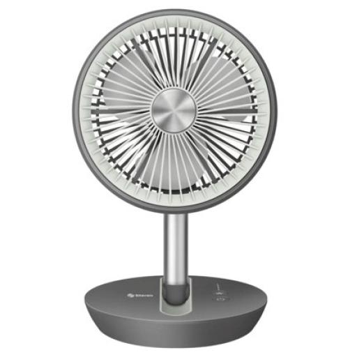 [STEREN_FAN-260GR] VENTILADOR STEREN PLEGABLE RECARGABLE COLOR GRIS