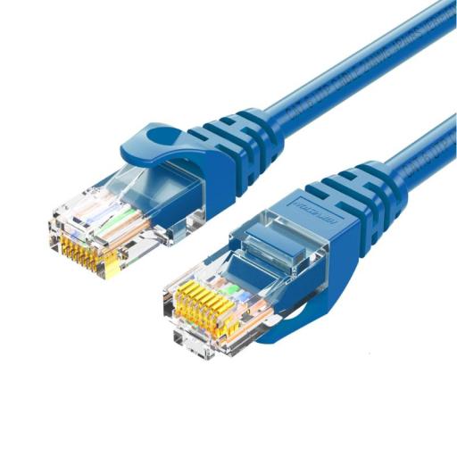 [HIKVISIONDIGITALTECHNOLOGY_DS-1NP6UEC0-100-B] Hikvision Digital Technology Cable de Parcheo (Patch Cord) / UTP / Cat. 6 (24 AWG) / 1 Metro / Color Azul / Ideal para PoE+ / Interior