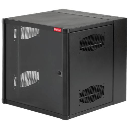 [HOFFMAN_EWMW242430] HOFFMAN Gabinete AccessPlus de Montaje en Pared de 19in, Rieles Numerados y Roscados #10-32, Puerta con Ventana de Seguridad, 600 mm de Ancho, 762 mm de Profundidad, 12 UR, Color Negro