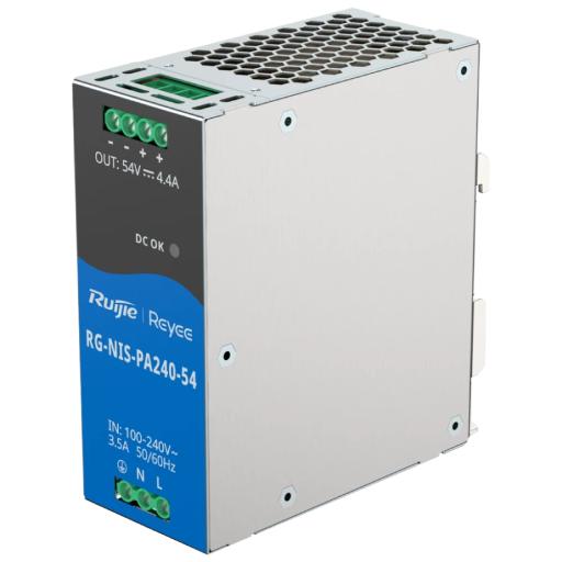 [RUIJIE_RG-NIS-PA240-54] RUIJIE Fuente de Alimentación AC/DC 240W DIN-RAIL para Switch Industrial