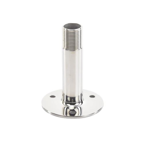 [SHAKESPEARE_4365] Shakespeare Montaje recto de acero inoxidable de 4 pulgadas de alto y 3 de base.