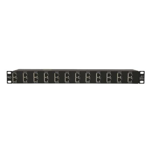 [DITEK_DTK-RM12NETS] Ditek Protector de puertos IP de 12 Canales para uso en CAT5e, CAT6 y CAT6A.