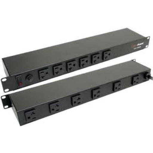 [CYBERPOWER_CPS1220RM] CyberPower BASIC PDU 20A 1U 120V NEMA 5-20P 12 NEMA 5-20R