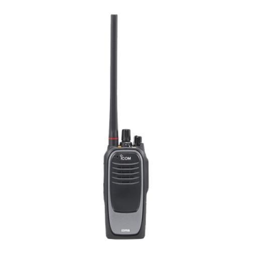 [ICOM_IC-F4400D/21S] ICOM Radio digital NXDN sin pantalla en la banda de UHF, rango de frecuencia 380-470MHz, sumergible IP68, con encriptación DES, GPS,  bluethooth, grabador de voz, 32 canales. no incluye cargador ni antena.