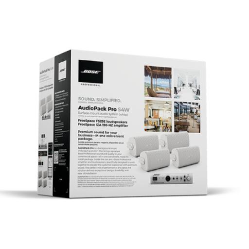 [BOSEPROFESSIONAL_AUDIO-PACK-PRO-S4W] BOSE PROFESSIONAL AudioPack Pro S4 Blanco | 1 IZA190HZ  | 4 FS2SEW