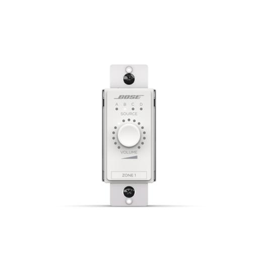 [BOSEPROFESSIONAL_CC3-DW] BOSE PROFESSIONAL ControlCenter Controlador de volumen y seleccion de fuente (A/B/C/D) de zona digital | Blanco