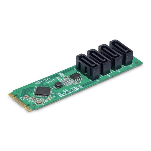 [STARTECH.COM_4P-SATA-M2-ADAPTER] StarTech.com 4 PORT M.2 TO SATA ADAPTER CARD FOR HDD/SSD
