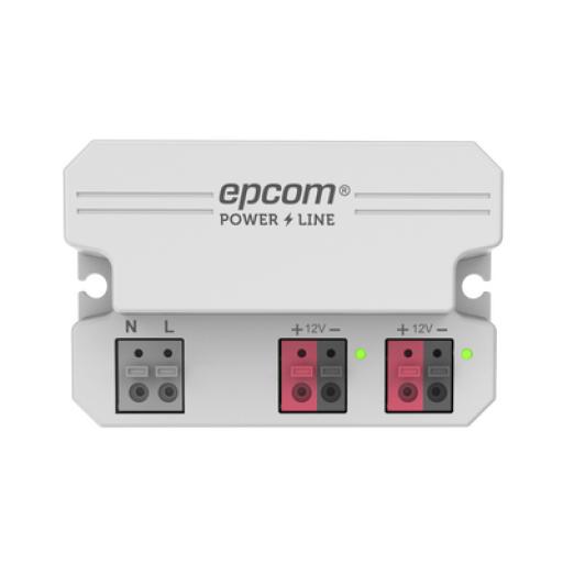 [EPCOM_PL0012] Epcom Adaptador/  12 Vcc / 2 Amperes / Terminales de entrada para Vca en 2 pines / 2 salidas para Vcc en 2 pines