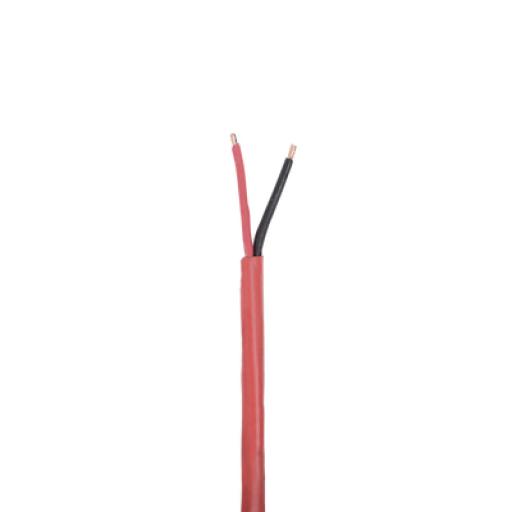 [GENESIS_4306-1104/1000] GENESIS Bobina de 305 Metros de Alambre / 2 x 18 AWG / Tipo FPLR-CL3R, FT4 / Color Rojo / Resistente a la Intemperie para Aplicaciones en Sistemas de Detección de Incendio y Sistemas de Evacuación