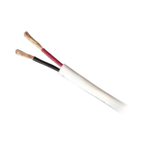 [GENESIS_5475-5501/500] GENESIS Bobina de 152 Metros / Cable de Cobre / 2 x 14 AWG / Tipo Audio CMR, CLR3R, FT4 / Para Intemperie / Color Blanco / Para Aplicaciones en Audio / AUDACIOUS