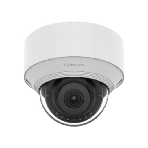 [HANWHA_QNV-C8013R] Hanwha Cámara IP Tipo domo Antivandálica 5 Megapíxel / Lente fijo 3mm / IR 25M / WDR 120db / IP66 / H.265 & WiseStream / Inteligencia Artificial Deteccion de Personas y vehiculos
