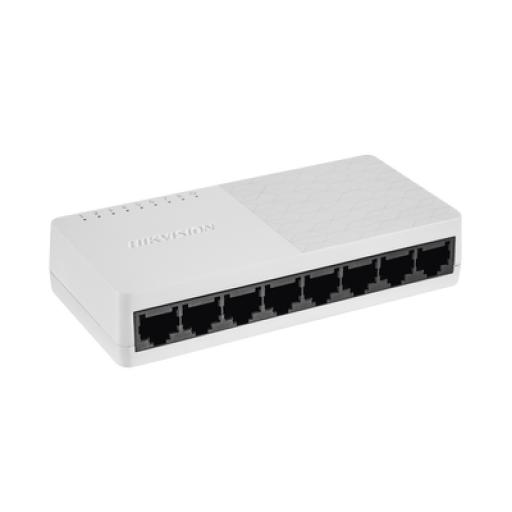[HIKVISIONDIGITALTECHNOLOGY_DS-3E0508D-O] Hikvision Digital Technology Switch Gigabit No Administrable de Escritorio de 8 Puertos 10 / 100 / 1000 Mbps / Diseño Compacto y Estetico