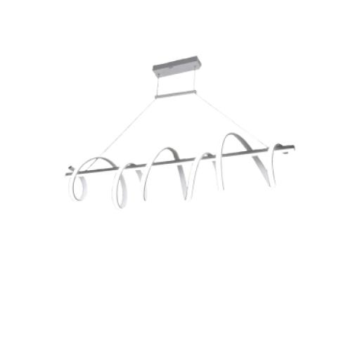 [JWJ_JLAR-8002] JWJ Lámpara de Techo LED / 80W / Flujo Luminoso 6400 Im / Ø1050 mm / Luz Blanca 6500K - Neutra 4000K - Cálida 2700K / Vida Útil 50,000 h / IP20 / Montaje Sobreponer / Blanco / Aluminio y PC