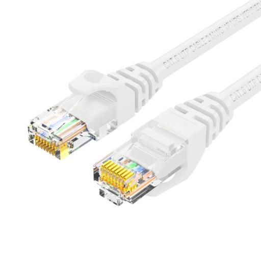 [HIKVISIONDIGITALTECHNOLOGY_DS-1NP6UEC0-200-W] Hikvision Digital Technology Cable de Parcheo (Patch Cord) / UTP / Cat. 6 (24 AWG) / 2 Metros / Color Blanco/ Ideal para PoE+ / Interior