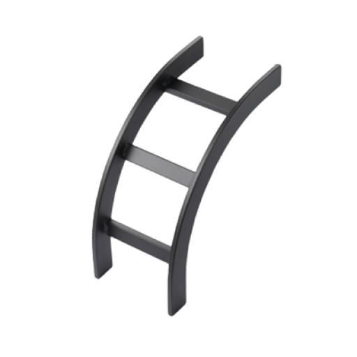 [HOFFMAN_LOB12BLK] HOFFMAN Accesorio de Escalerilla Curva Vertical (Bajada) Exterior, 12 in de Ancho, de Acero, Color Negro