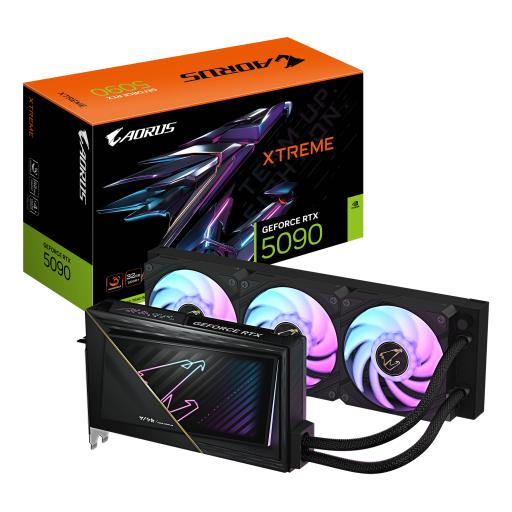 [GIGABYTE_GV-N5090AORUSX W-32GD] TARJETA DE VIDEO GIGABYTE (GV-N5090AORUSX W-32GD) RTX 5090, 32GB GDDR7,PCIE 5.0,HDMI,3*DP,3FAN