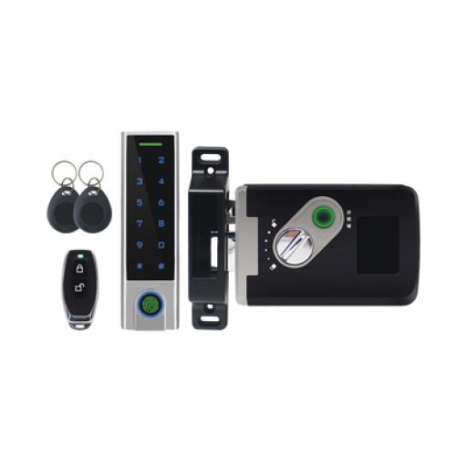 [ACCESSPRO_ACCESS7-X] AccessPRO Kit de Cerradura Inteligente / Incluye Teclado y Control Remoto / Soporta Huella, Tarjeta y Contraseña / Teclado Metálico IP65