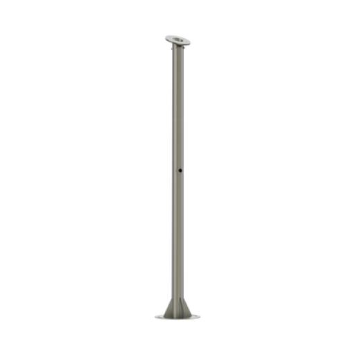 [HIKVISIONDIGITALTECHNOLOGY_L1500-X800-R125(TCGX06)] Hikvision Digital Technology Poste para Cámara ANPR / Compatible con DS-TCG406-E / Altura de 1.5 Metros /  Color Gris