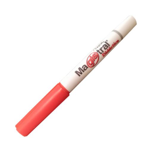 [MAGISTRAL_84002] MAGISTRAL  Marcador Magistral Didactico Punto Fino Rojo C/12 Pzas