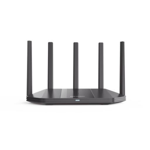 [HIKVISIONDIGITALTECHNOLOGY_DS-3WR18X] Hikvision Digital Technology Router Inalámbrico / Wifi 6 / Hasta 1800 Mbps / Doble Banda AC (2.4 GHz y 5 GHz) / 4 Puertos 1000 Mbps /  4 Antenas Omnidireccional / Interior / Beamforming Optimizado