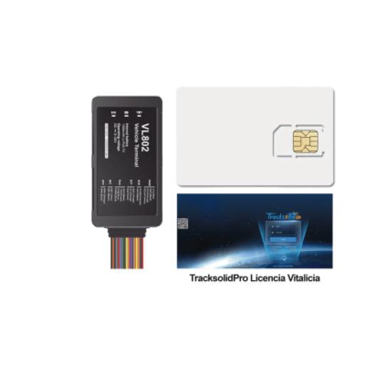 [JIMIIOT_VL802KIT] JIMIIOT Kit localizador vehicular / 4G LTE / BLE / RS485 / Audio dos vias (requiere accesorios) / incluye SIM500MB2Y y Plataforma TrackSolidPro / Compatble con UL212 Sensor ultrasonico